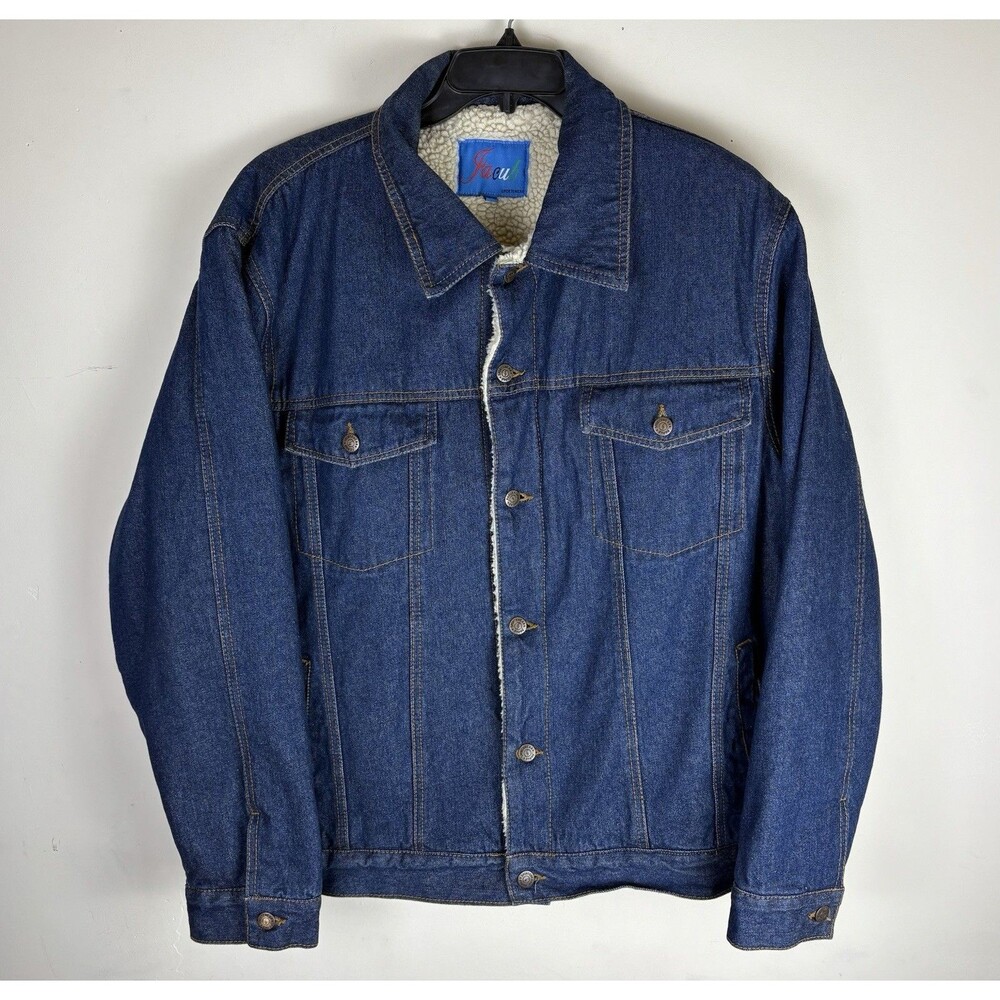 Men’s Jacob Sportswear Denim / Jean Jacket / Sherpa Lined / Size XL